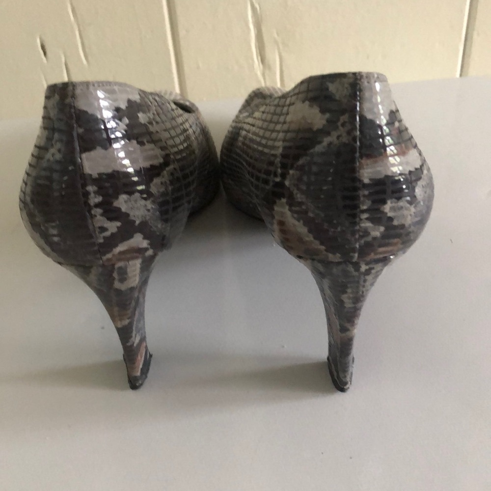Stuart Weitzman Snakeskin Print Heels Item#39 - image 4